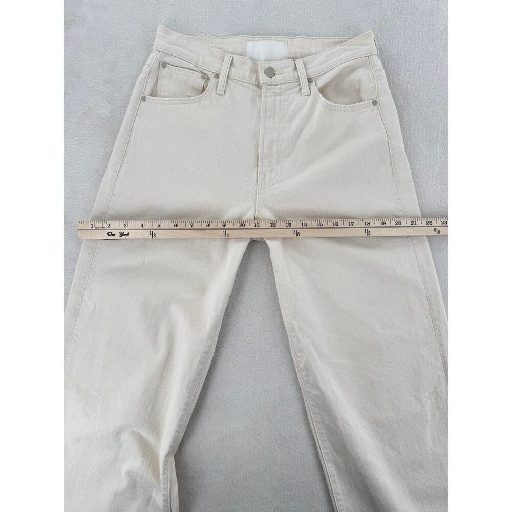 Mother Jeans The Dodger Ankle Denim White Act Natural Wide Leg 25 Run Big - Picture 8 of 12